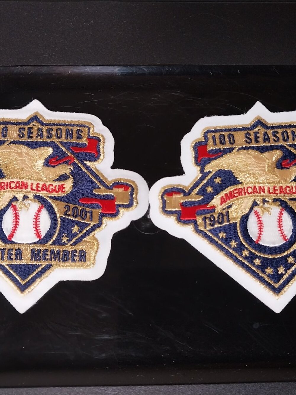 MLB 100 Seasons Patches Set of 2